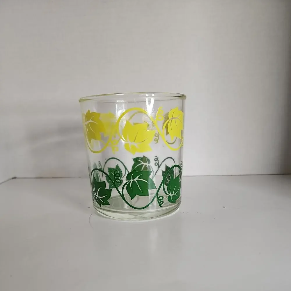VTG Hazel Atlas Glass Sour Cream 4